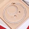 Set di Collana di Perle di Conchiglia Naturale di Mare Profondo da Donna: Gioielli Collana Clavicola in Tre Pezzi per la Festa della Mamma