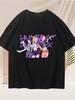 KPOP Demon Hunter Girl Group Merch Zoey Mirala Short Sleeve Printed Unisex Summer Versatile Cotton T-shirt Fashion Trend