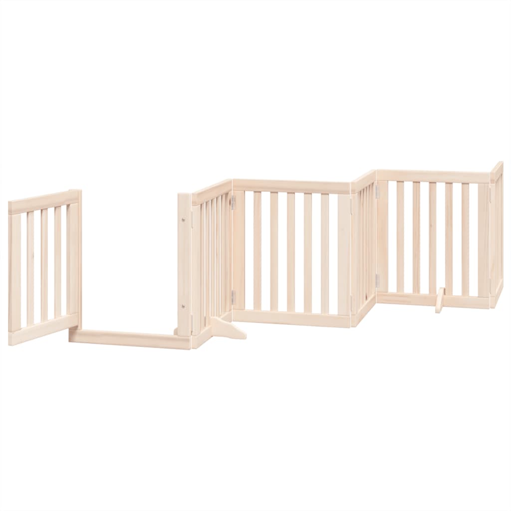 Vidaxl Foldable Dog Gate, With Door, 6 Panels, 300 Cm