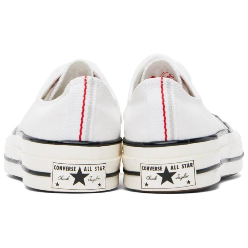 Converse Chuck 70 Suede Comfortable Versatile Non-Slip Shock Absorbing Low-Top Skate Shoes Unisex Sneaker White A06550C