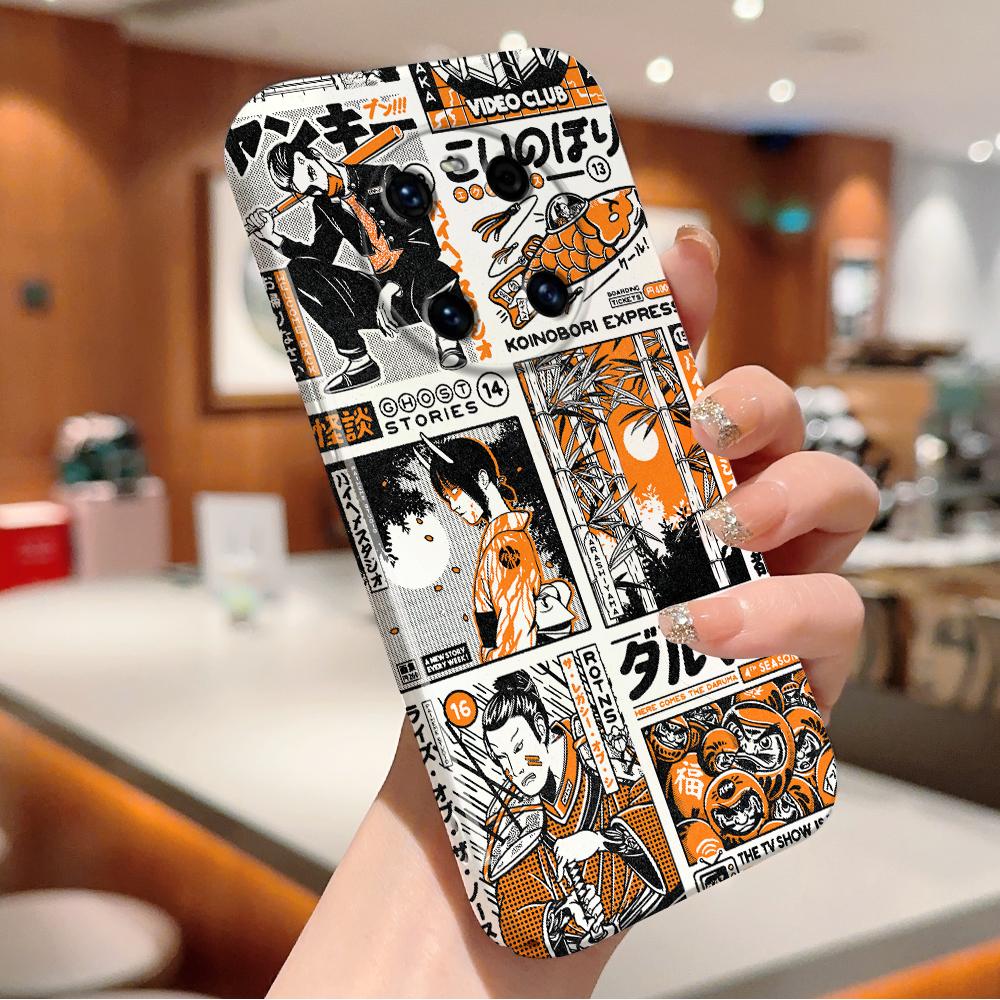 All-inclusive Film Phone Case Cartoon Fashion Design Hard Shell Full Cover Camera Protection Case for iPhone Huawei Honor Vivo Google