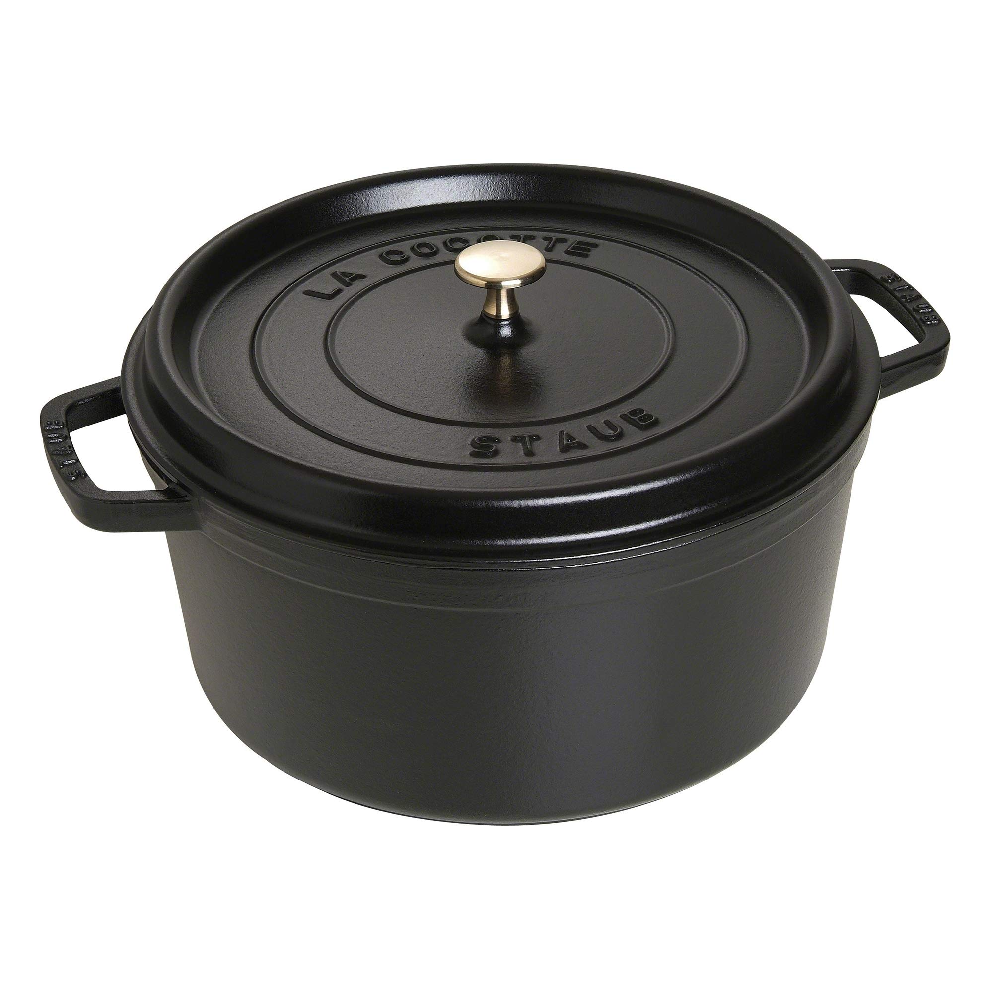 

Staub Quart Round Cocotte 1103025 6-1/4 9-qt чорний