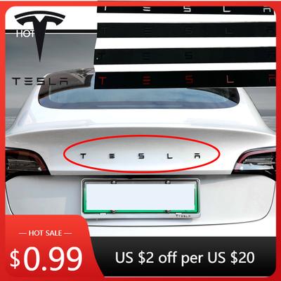 Autoaufkleber Für Tesla Model 3/S/X/Y Logo Emblem Abzeichen | Heckklappe Kofferraum Aufkleber Decal | Auto Außen Zubehör