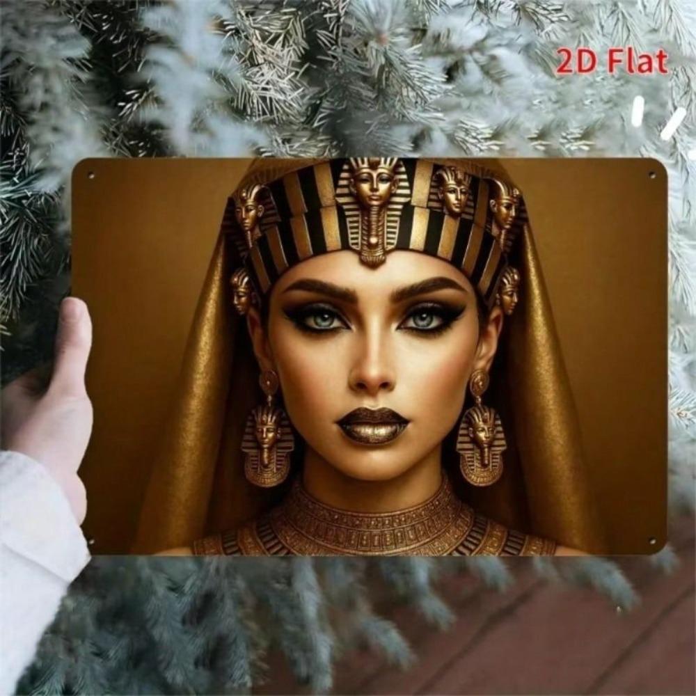 Metal Wall Art Vintage Egyptian Pharaoh Gold Decor