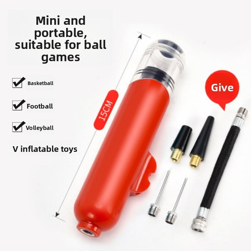 Portable Bicycle Pump With Plastic Material For Inflating Basketballs And Cycling Equipment