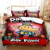 3D Print DOG MAN Cartoon Bedding Set Single Twin Full Queen King Size Bed Set Adult Kid Bedroom Duvetcover Sets