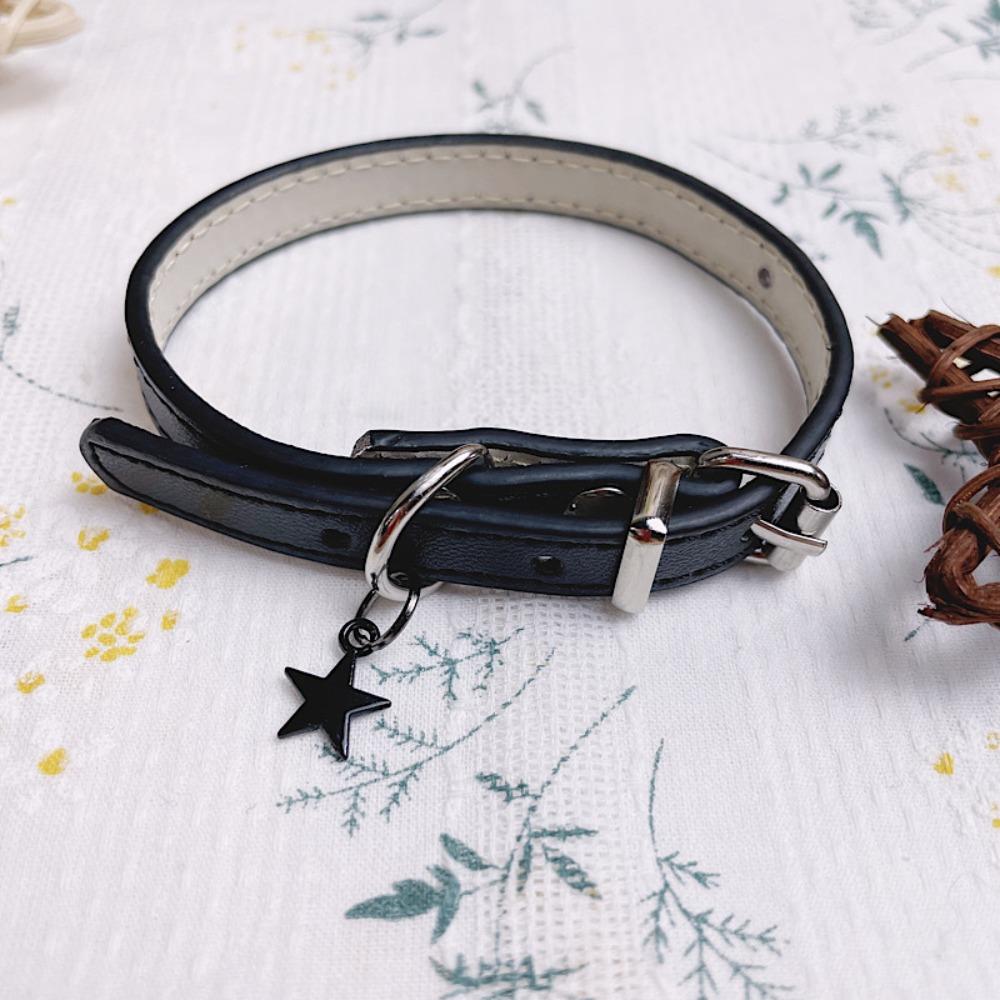 Star Cotton Doll Neck Collar Leather Plush Doll Necklace Cotton Doll Necklace  20cm Cotton Doll