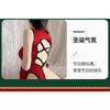 Domila Sexy Lingerie Sexy Red Bunny Crotch Free One-piece Pajamas Uniform Tease Seduction Suit