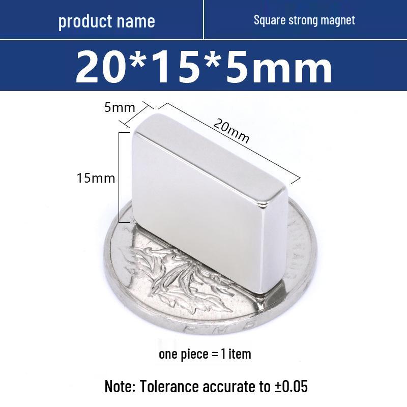 N52 Neodymium Iron Boron Square Magnet – Strong Rare Earth Permanent Magnet