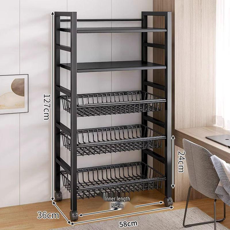 Multi-Layer Kitchen Microwave and Vegetable Storage Rack