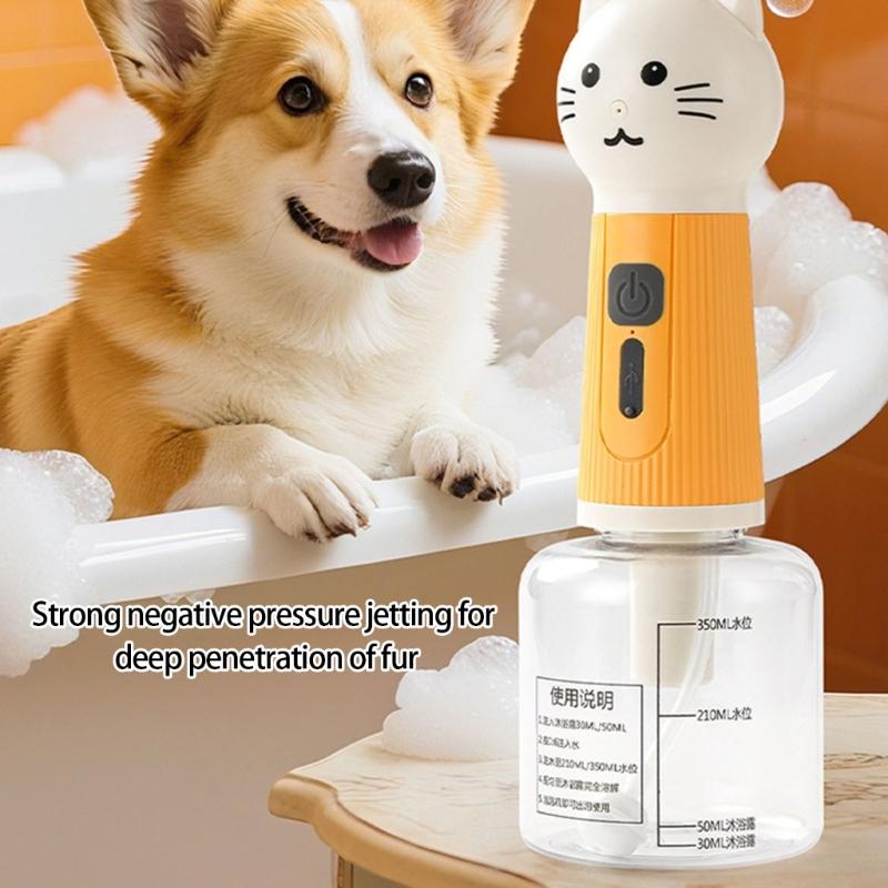 Pet Grooming Maker With USB Charging 1200mAh Battery Automatic Bubbler For Pets Quiet ABS