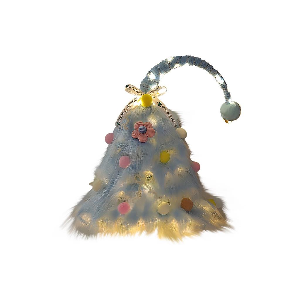 Christmas Atmosphere Green Plush Ornaments Christmas Tree Decoration Props