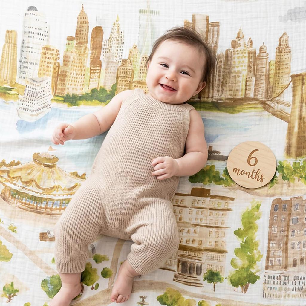 aden+anais New York Organic Cotton Blanket, 120cm x 120cm