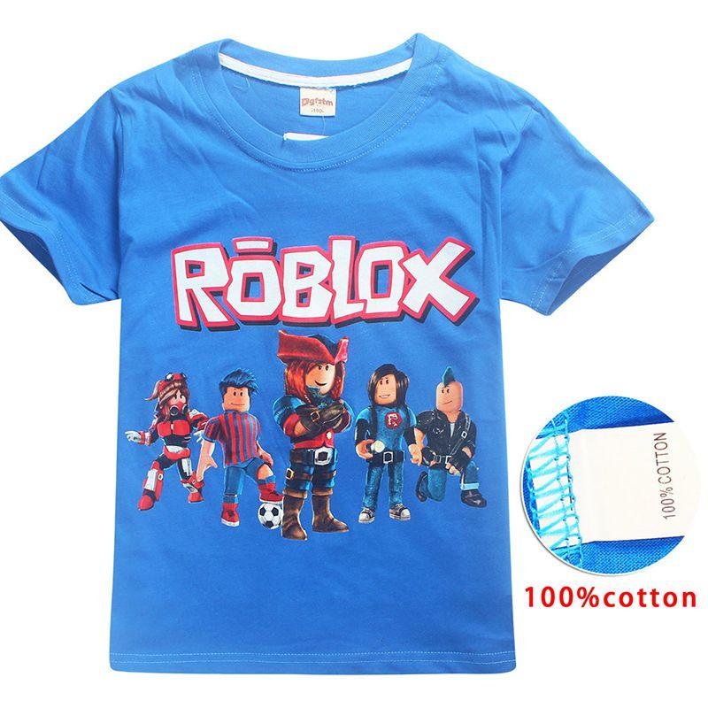 Vibrant Children's Roblox Game Print Short Sleeve Youth Boys Round Neck Casual T-shirt