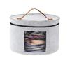 Outdoors Travel Storage Bucket Collapsible Dustproof Half Transparent Large Capacity Portable Felt Hat Storage Case For Home