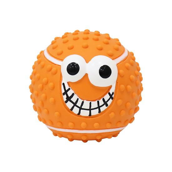 Sports Ball Dog Chew Toy Bite Resistant Boredom Stress Relief Squeaky Latex Football Soccer Tennis Teething Cleaning Toy Pet Supplies