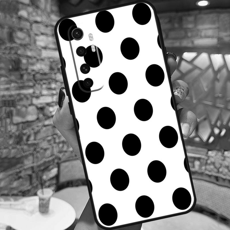 Black And White Polka Dot Case For POCO F3 X3 GT M3 M4 X3 Pro Phone Back Cover For Xiaomi Mi 11 Lite 9 10 11T Pro