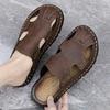 Baotou Sandals Summer Personalized Fashion Sports and Leisure Slippers Perforated Shoes Large-sized High-quality Leather Shoes