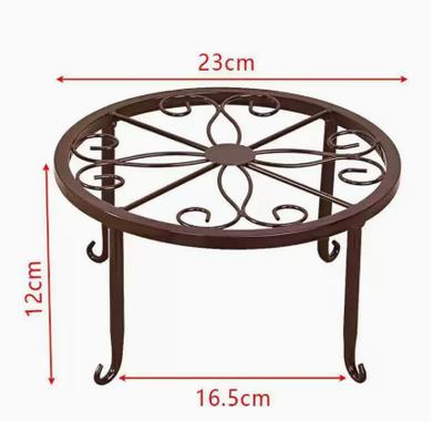 Wrought Iron Small Flower Stand, Floor-standing Green Ivy Planter Stand for Living Room and Balcony