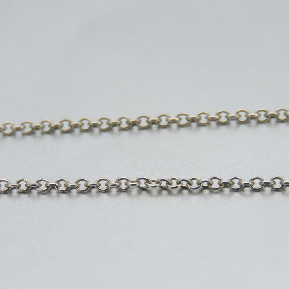 Used TIFFANY&Co. Necklace Silver925/K18 Yellow Gold 2.9g Silver Yellow Gold Heart