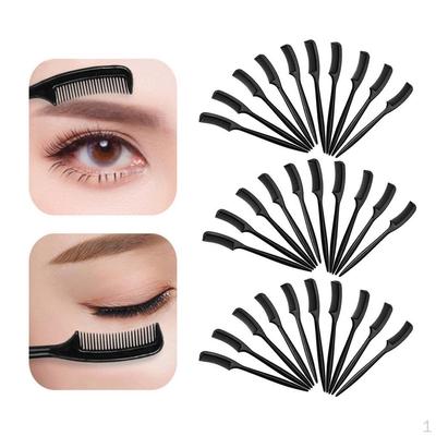30 Stück Kunststoff Augenbrauenpflege Kämme Make-up Kosmetikwerkzeuge