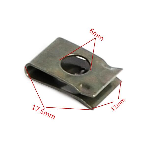 Spring Plate Car Dashboard Panel Fender Screw U Type Clips Speed Fastener U Nuts
