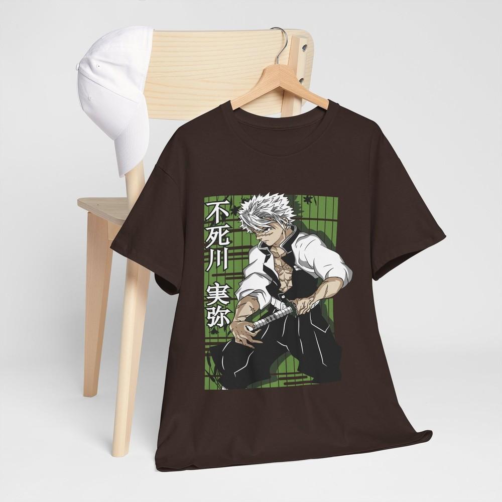Kyojuro Rengoku Tshirt Kimetsu No Yaiba Anime Demon Slayer Black Shirt All Size