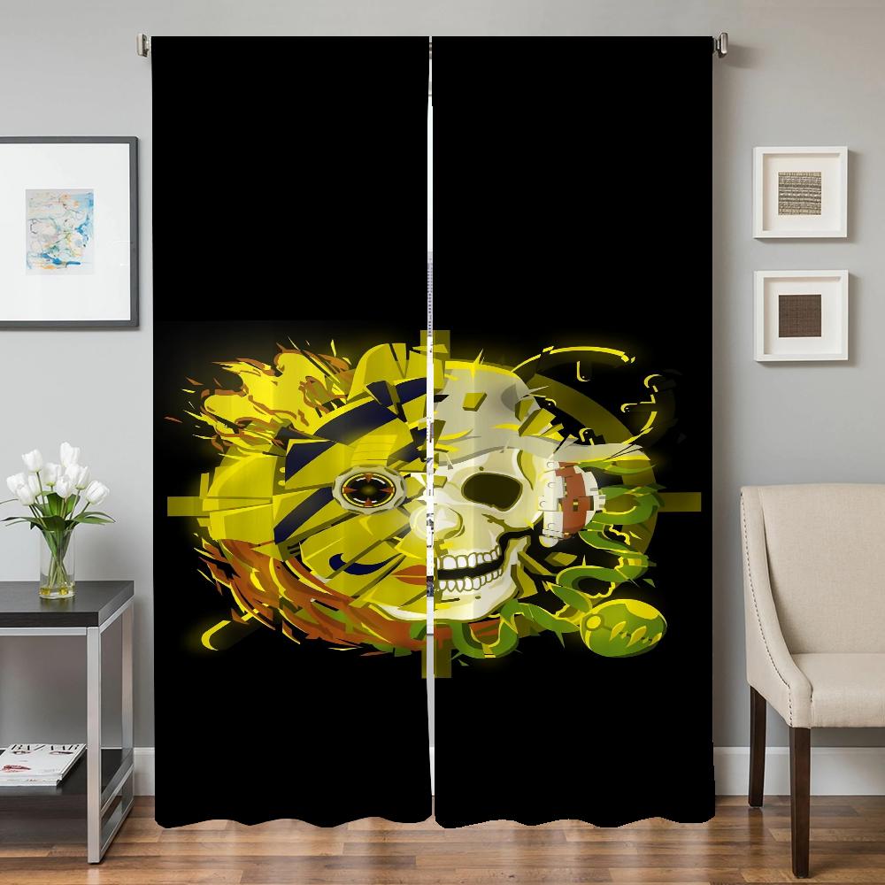 

Оконные кухонные шторы для гостиной, 2 шт., затемняющие шторы, дверные шторы, O-one P-piece, украшение для спальни, перегородка, абажур W50xH70cmx2pcs-CL