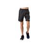 Pattern Printed Elastic Fit Mid Waist Casual Shorts Men Shorts Black 2091A167-022