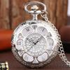 Quartz Movement Pocket Watch Steampunk Chain Watches Fashion Accessory Clock Necklace  Best Gift