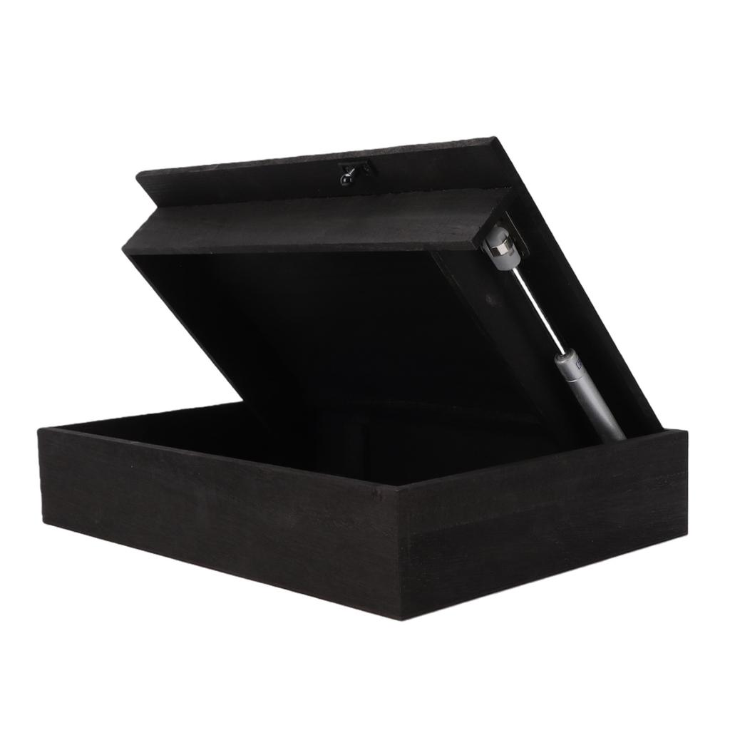 Zwevende plank met geheim compartiment Zwart Veelzijdig Houten Zwevend voor Decoratieve Items Parfums Verzamelingen