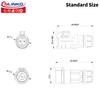 CNLINKO LP-12 IP68 Industrial Waterproof Connector Quick Plug Circular Connector PBT Plastic Shell Aviation Connector M12 2-8 Pin Male Plug and