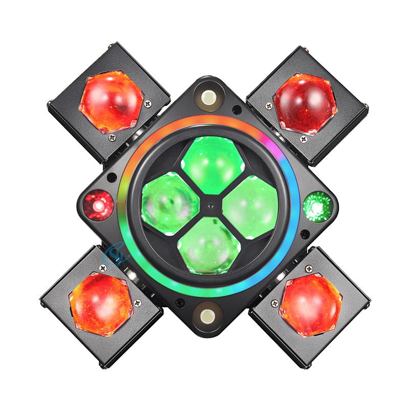 New Moving Head Beam 90W LED Laser Strobe Lights DMX512 Rotating Lamp DJ Disco Audience Stage Party Nightclub