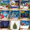 Ashou Merry Christmas Tapestry Wall Decor Hanging Room Decoration Christmas Tree Decorations Santa Claus Tapestry Home Decor