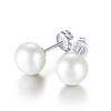 New Pearl 925 Silver Earrings Stud Earring For Women Wedding Fine fashion Jewelry Accessories Party Holiday Gift