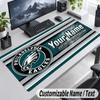 Philadelphia Eagles Personalized Large Mouse Pad Custom Name Text Extended Desk Mat Gaming Mousepad