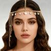 Rhinestone Tassel Rhinestone Tiara Retro Ethnic Style Head Chain Tiara  Forehead Headband