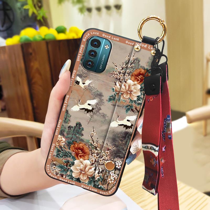 Phone Holder Silicone Phone Case For Nokia G11/G21 Protective Ring Fashion Soft Case Back Cover Durable Shockproof