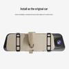 VELUT C60 1080P Touch Screen Rearview Mirror Dash Cam with Front & Rear Dual Recording (CN version)
