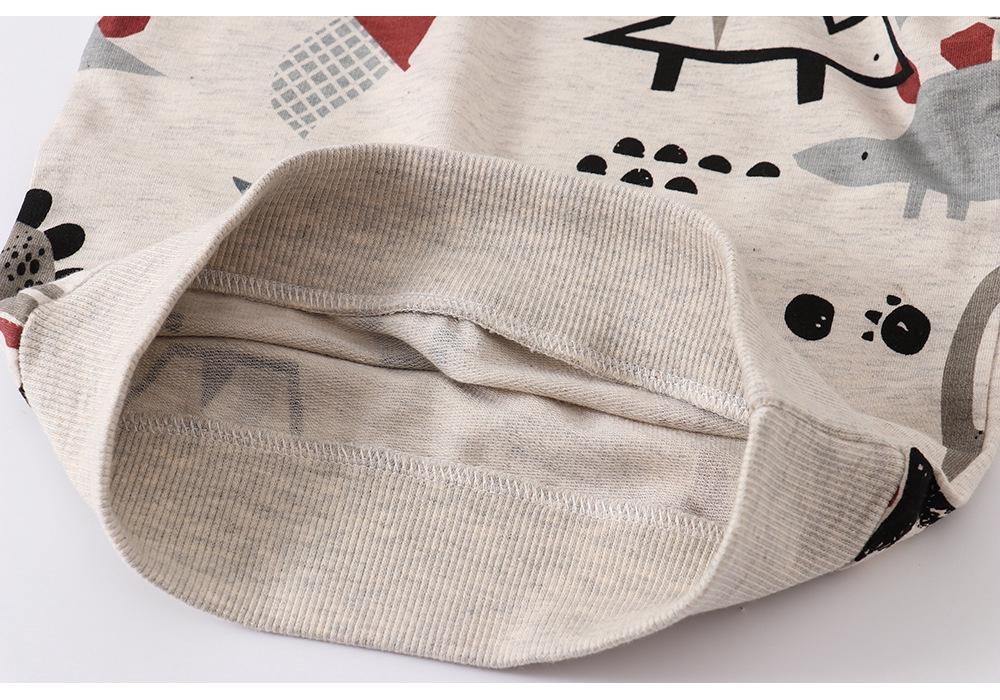 Boys' Cartoon Knitted Cotton Sweatshirt - Long Sleeve Autumn European & American Style