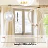 2pcs Polyester Hanging Ball Tiebacks Tassel Fixings Rope Curtain Fasteners  For Home, Bedroom