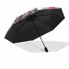 1pc Jinx Outdoor Umbrella: Automatic Opening/Closing, Portable 3-Fold Design with Iron Frame - Perfect Gift for Fans, Travelers, Daily Use!B099