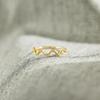 S925 Sterling Silver Water Wave Rhinestone Luxury Ring, European & American Style High-end Fashion Index Finger Ring for Women.