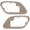 ALLGOOD Interior Door Handle Bezel Trim Brown Compatible with Chevy C1500 Suburban Tahoe 1995-1999/Fit GMC K1500 K2500 K3500 1995-2000/Fit 1995-1999