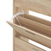 Shoe Cabinet in Sonoma Oak Finish 63 x 24 x 103 cm Particleboard