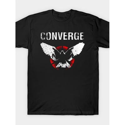 Converge No Heroes T-Shirt Herren Kurzarm-T-Shirt, Personalisiertes T-Shirt, Rundhals, Reines T-Shirt