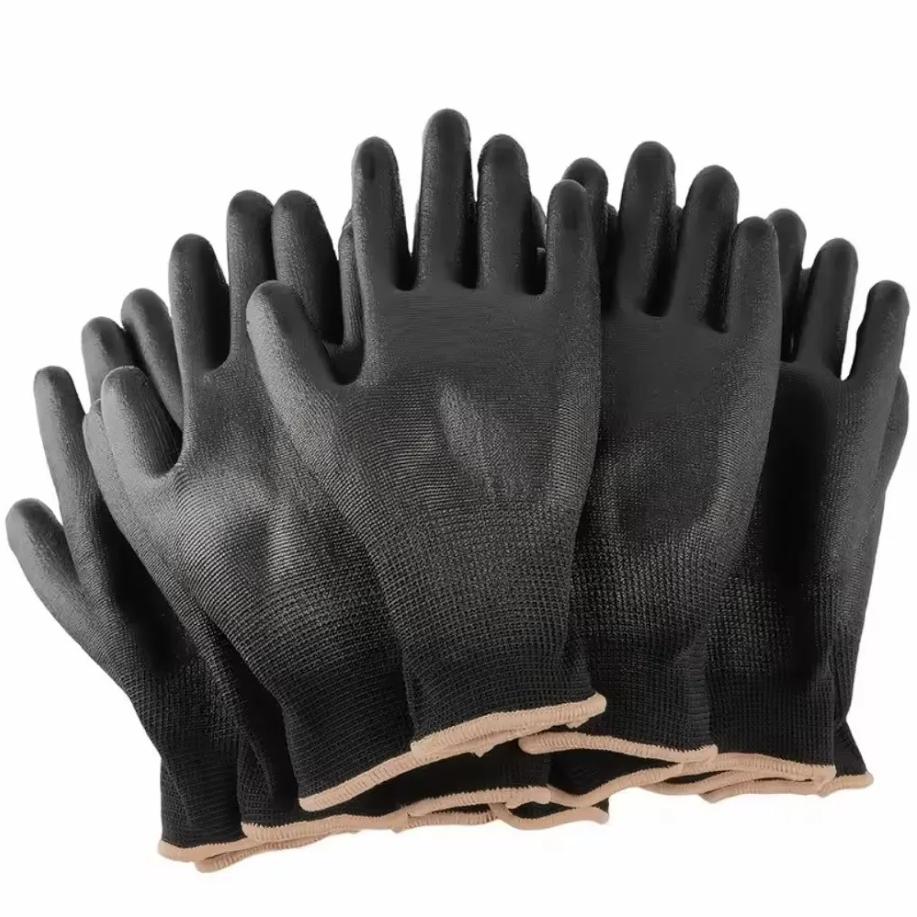 Nitrile safety coated work gloves PU and palm coated gloves safety gloves are suitable for construction and maintenance vehicles