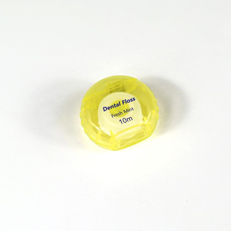 Mint-flavoured Waxed Toothpick-shaped Keyring Dental Floss Roll