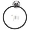 Black Towel Ring Brass Towel Rack Durable Towel Holder  Space Saving