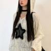 Grunge Hole T-shirt Women Fashion Star Print Y2k Aesthetic Loose Tees Kpop Fairycore Ripped Tshirt Harajuku Gothic Streetwear